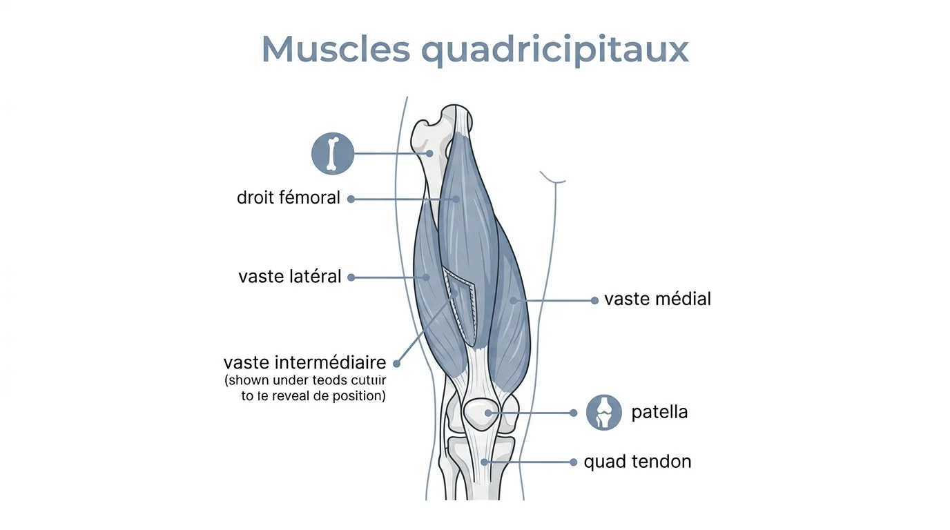 Anatomie des muscles quadricipitaux