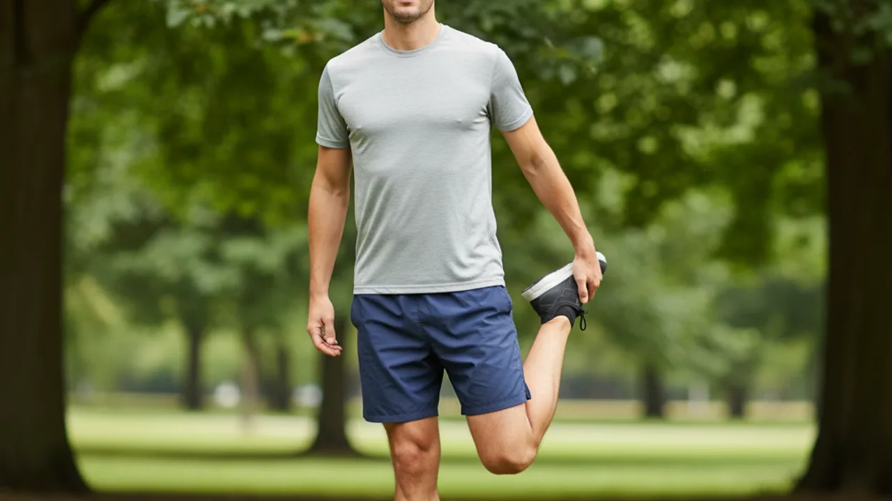 Étirement des quadriceps debout